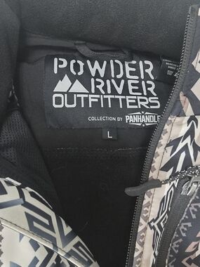Powder River Outfitters Aztec Softshell Jacket Large Western Rodeo Coat
